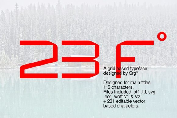 23F: A Futuristic Display Typeface for Digital Designers
