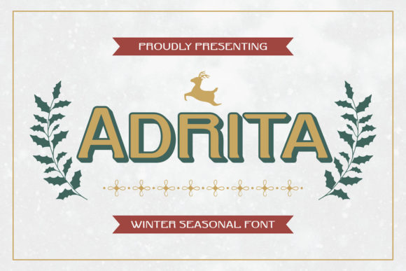 Adrita: A Cool Display Typeface for Real Branding Projects