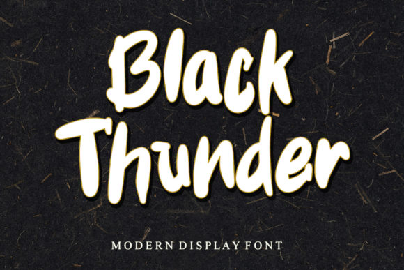 Black Thunder: A Display Font With Editorial Energy