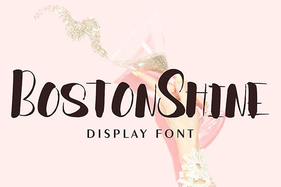Boston Shine: A Trendy Display Font for Makers