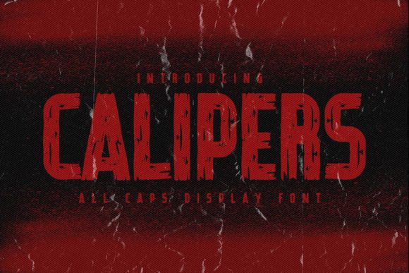 Calipers: A Bold Display Font for Makers and Sellers