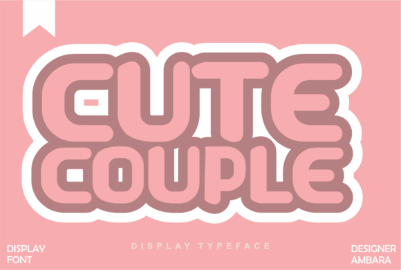 Cute Couple: A Display Font for Romantic Craft Projects