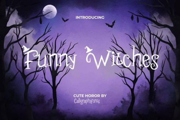Funny Witches: A Playful Display Font for Spooky Season Branding