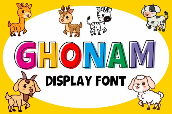 Ghonam: The Playful Display Font for Crafters & Makers
