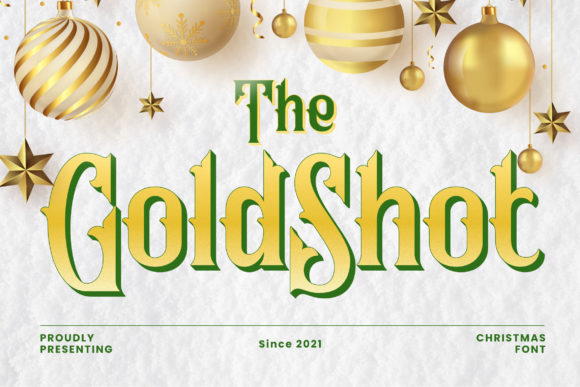 Gold Shot: A Vintage Display Font for Web Designers