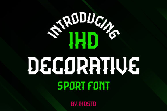 IHD: A Bold Display Font for Editorial Storytelling