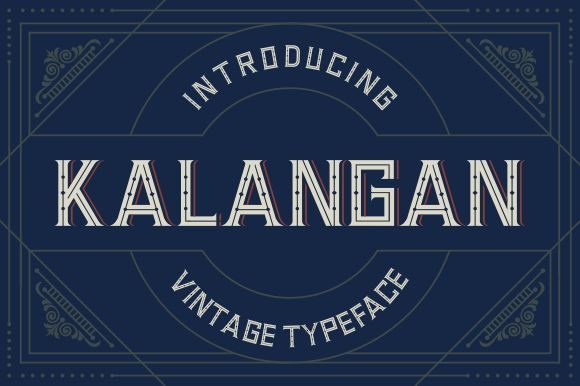 Kalangan: A Vintage Display Font for Bold Web Designs