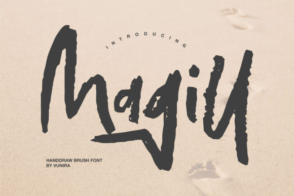 Magill: A Brushed Display Font for Makers