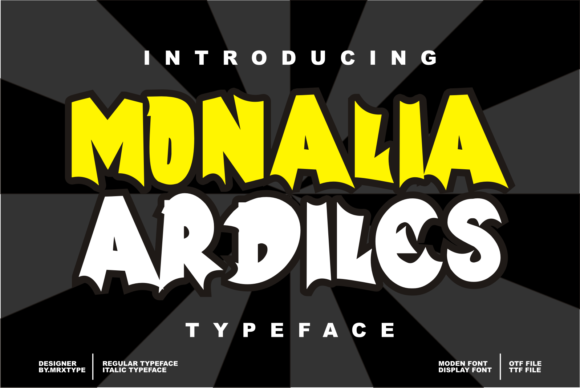 Monalia Ardiles: A Bold Display Font for Digital Projects