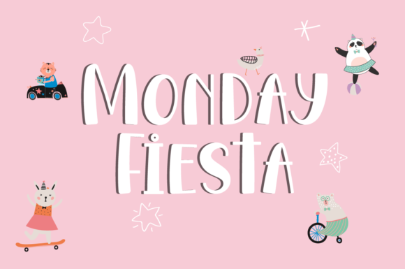 Monday Fiesta: A Fun, Friendly Display Font for Branding