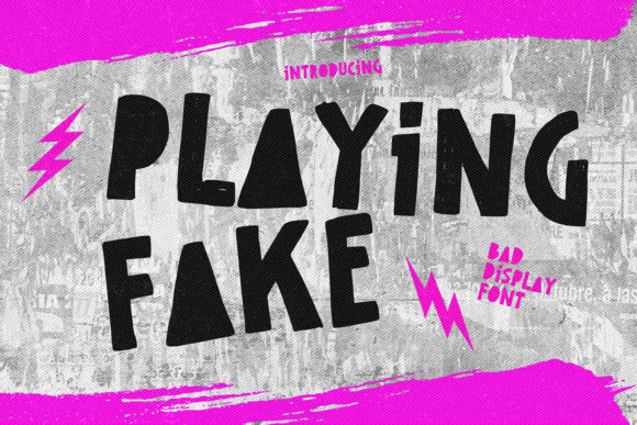 Playing Fake: A Bold Display Font for Websites