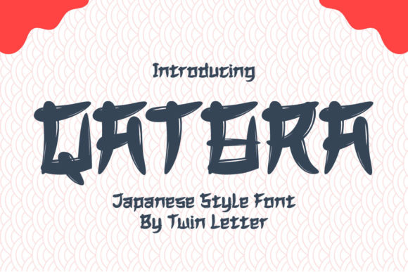 Qatara Display Font: Japanese Calligraphy for Your Brand