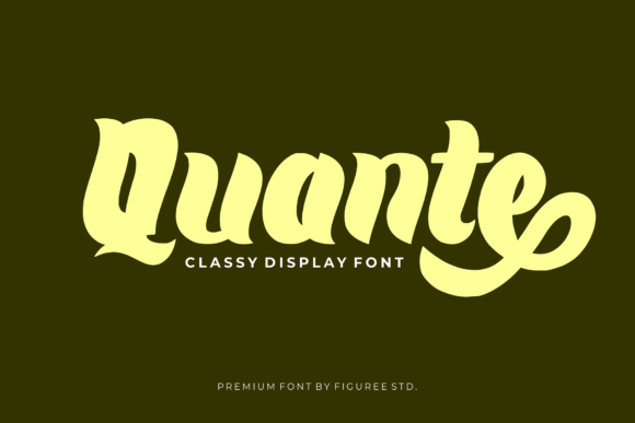 Quante: A Bold Display Font for Editorial Design