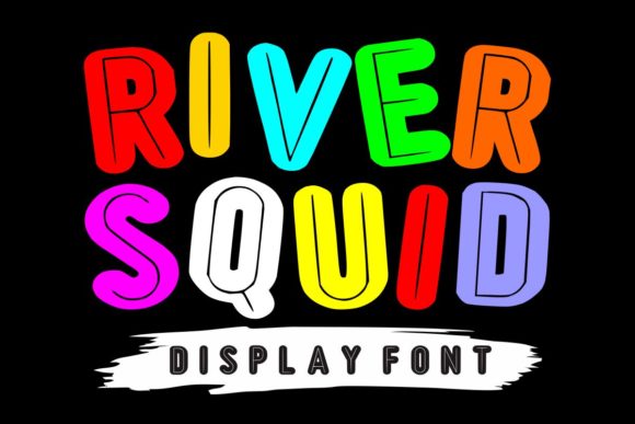 River Squid: A Bold, Casual Display Font for Branding