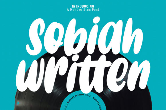 Sobiah: A Gentle Paint Brushed Font for Editorial Design