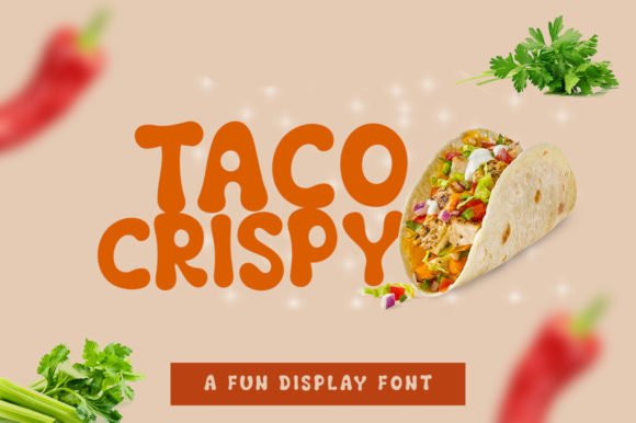Taco Crispy: A Playful Display Font for Editorial Design Projects