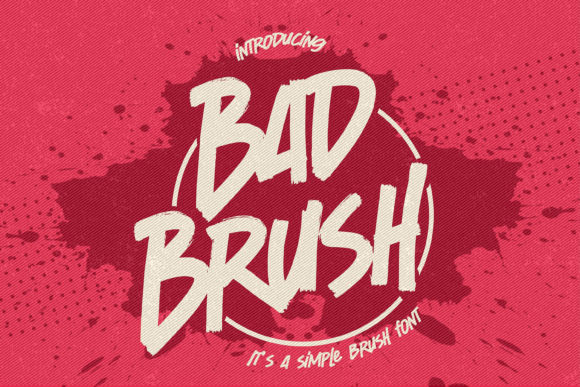 The Bad Brush Font Adds Handmade Charm To Every Product