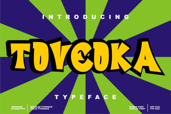 Toveoka: A Thick-Lettered Display Font for Bold Marketing Visuals