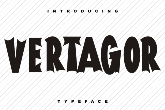 Vertagor: A Bold Display Font for Standout Branding Projects