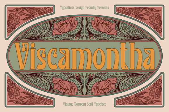 Viscamontha: Bold Display Font for Social Media Design
